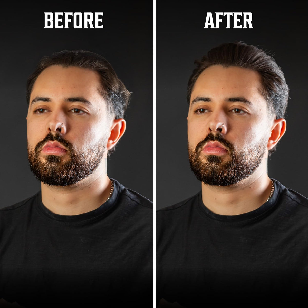 Viking Revolution argile matte en application sur une coiffure