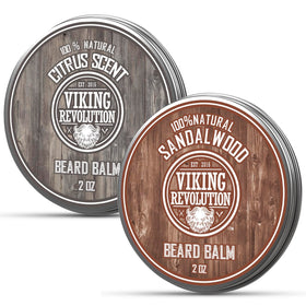 Viking Revolution Baume à Barbe Agrumes et Bois de Santal 2 oz face