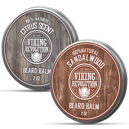 Viking Revolution Baume à Barbe Agrumes et Bois de Santal 2 oz face