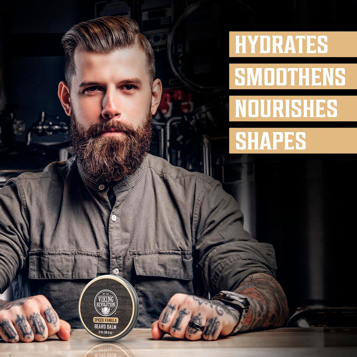Viking Revolution Baume à Barbe Vanille Épicée 150g arrière