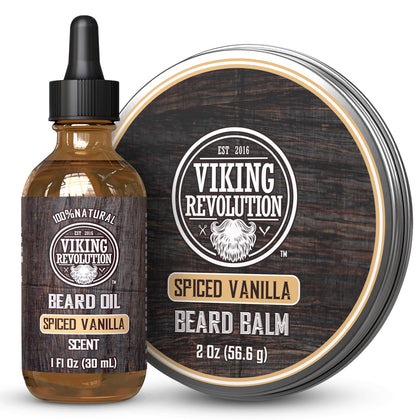 Viking Revolution Baume à Barbe Vanille Épicée 200g et Huile 30ml
