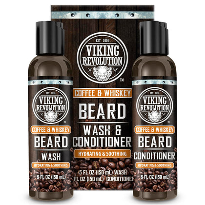 Viking Revolution Ensemble de Shampooing et Après-Shampooing pour Barbe 5oz vue avant