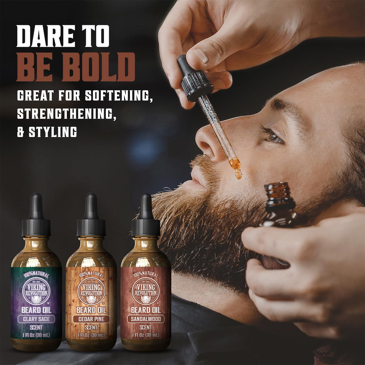 Viking Revolution Huile à Barbe 30ml Argan et Jojoba