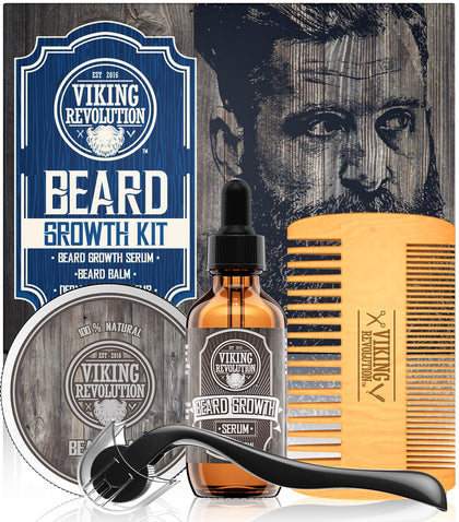 Viking Revolution Kit de Croissance de Barbe comprenant sérum et baume