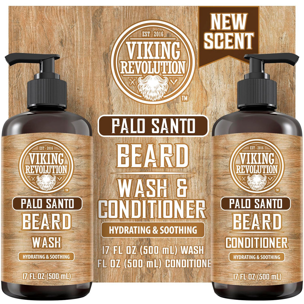 Viking Revolution set de nettoyage et conditionneur de barbe 17oz vue avant