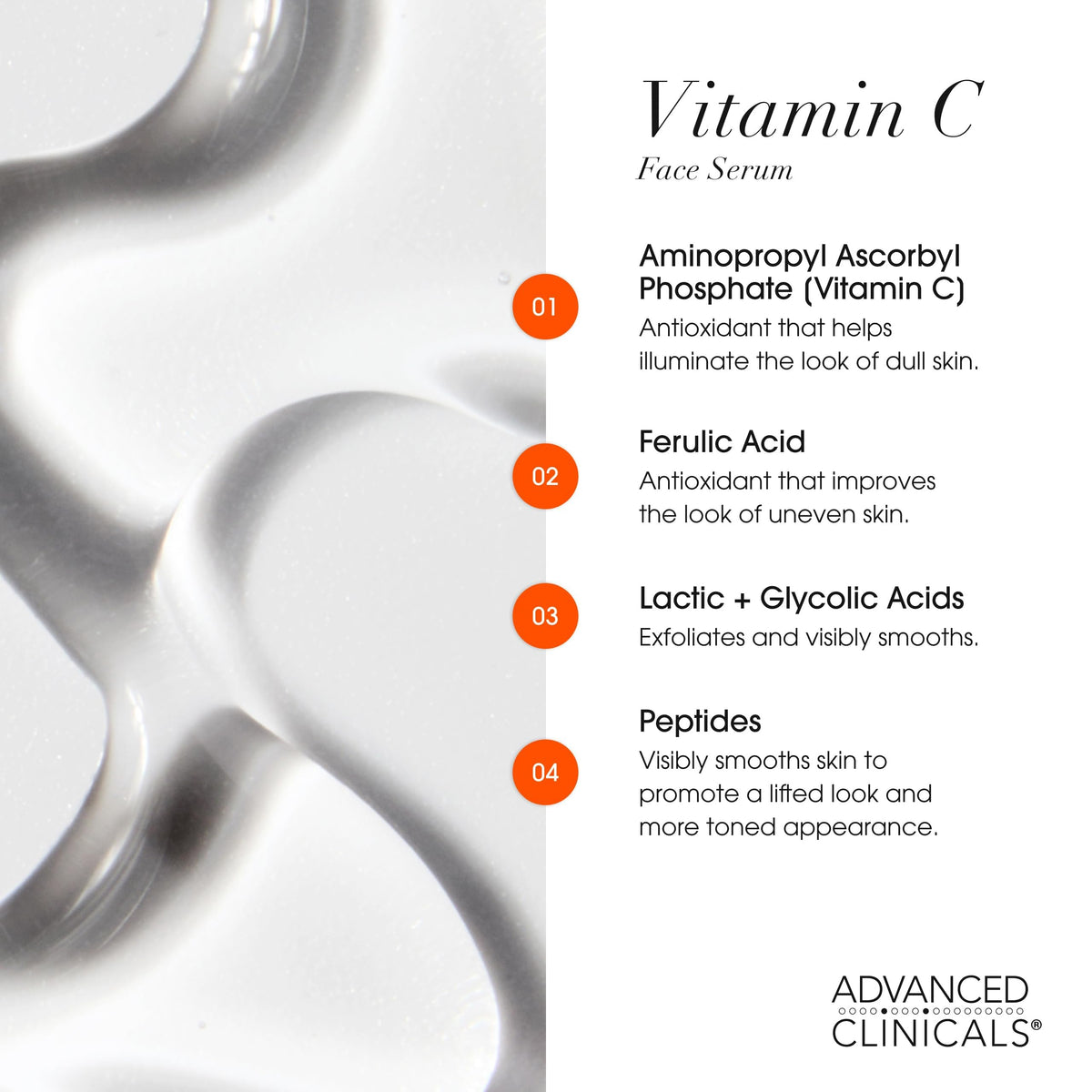 Visage lumineux après application de Crème et Sérum Vitamine C