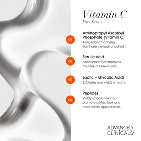 Visage lumineux après application de Crème et Sérum Vitamine C