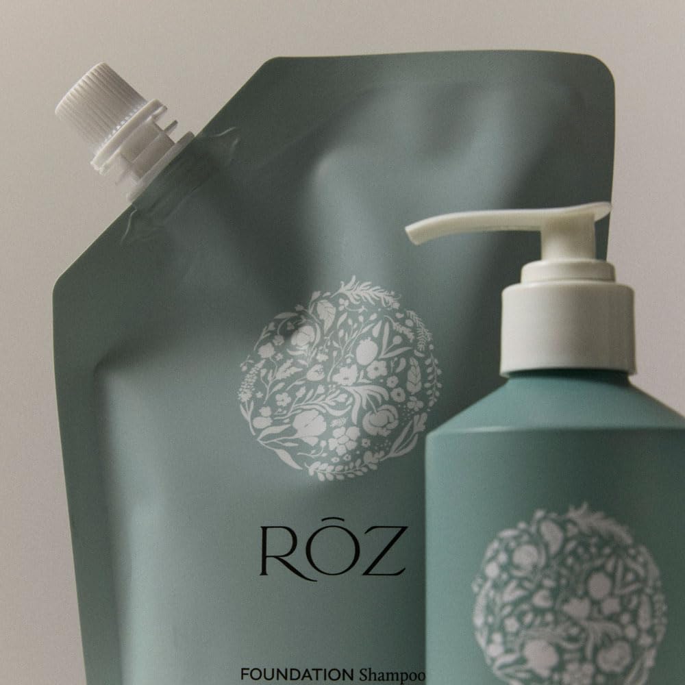 Visuel des ingrédients naturels dans le shampooing RŌZ