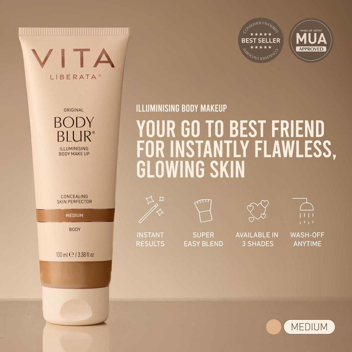 VITA LIBERATA Body Blur application sur peau