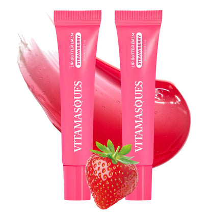 Vitamasques Baume à Lèvres Hydratant Fraise pack de 2 vue avant
