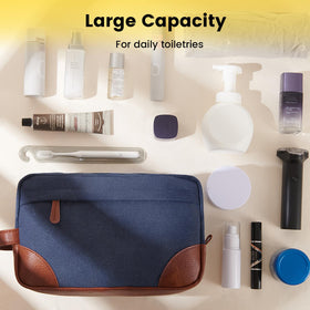 Vorspack trousse de toilette bleue marine vue de haut