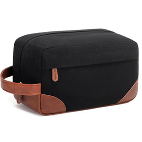 Vorspack trousse de toilette de voyage noire vue de face