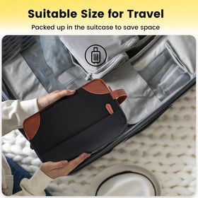 Vorspack trousse de toilette noire avec fermeture éclair