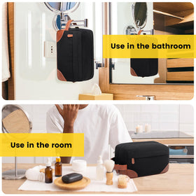 Vorspack trousse de toilette noire vue de côté