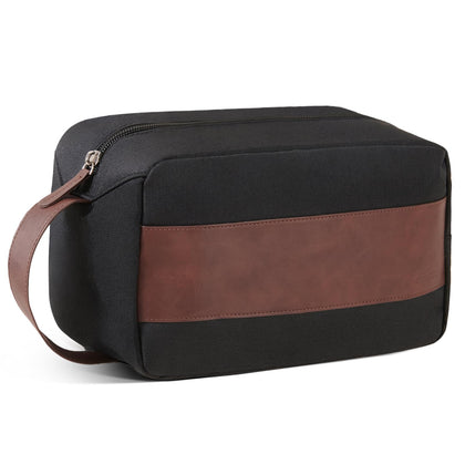 Vorspack trousse de toilette noire vue de face avec fermeture éclair