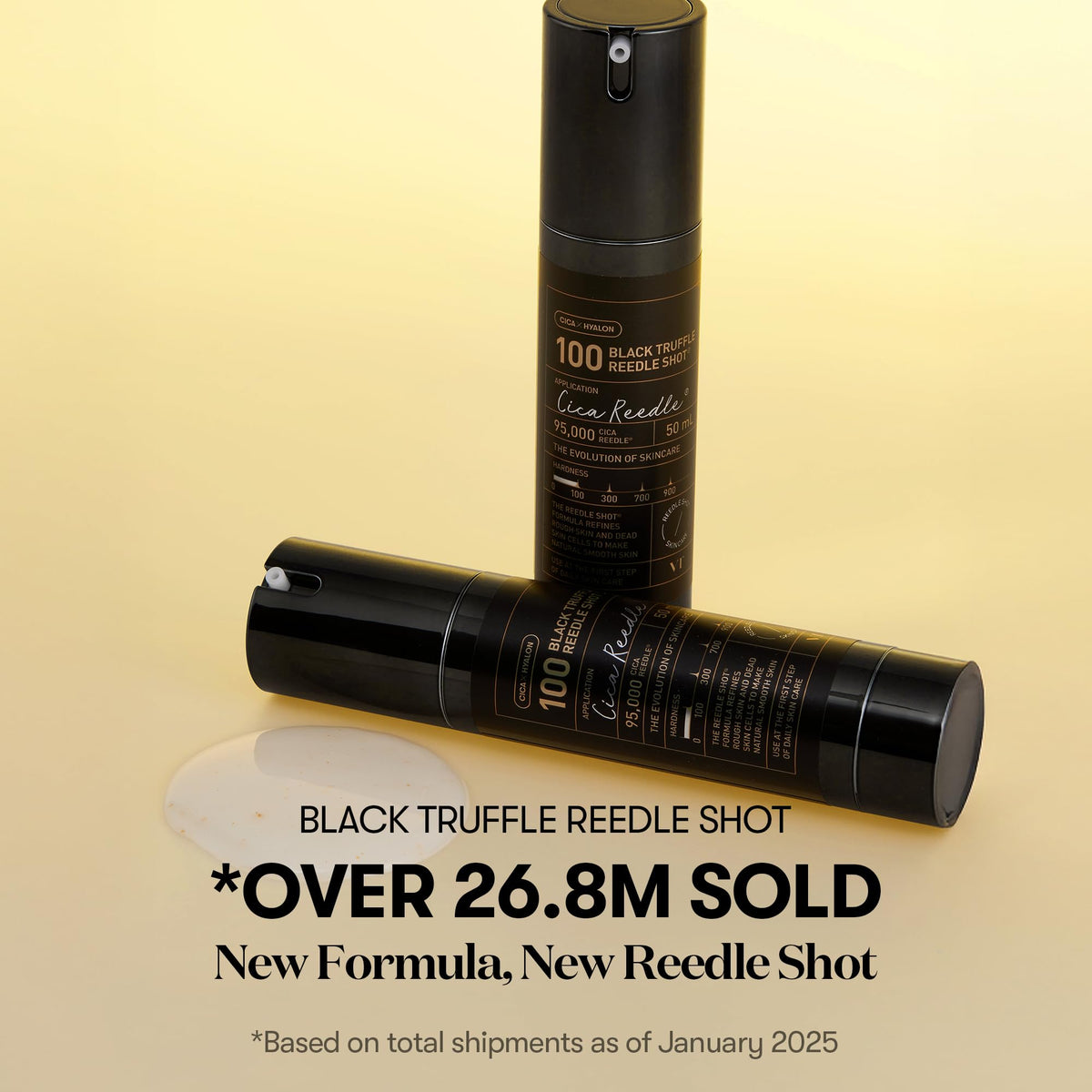 VT COSMETICS Sérum Reedle Shot Truffe Noire 50ml sur fond blanc