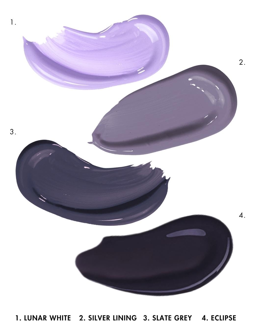 Vue arrière de la bouteille de coloration Lunar Tides Slate