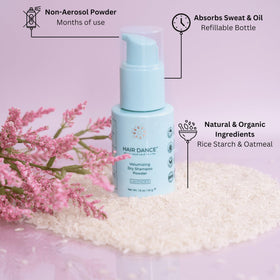 Vue arrière de la poudre de shampooing sec Hair Dance 109g