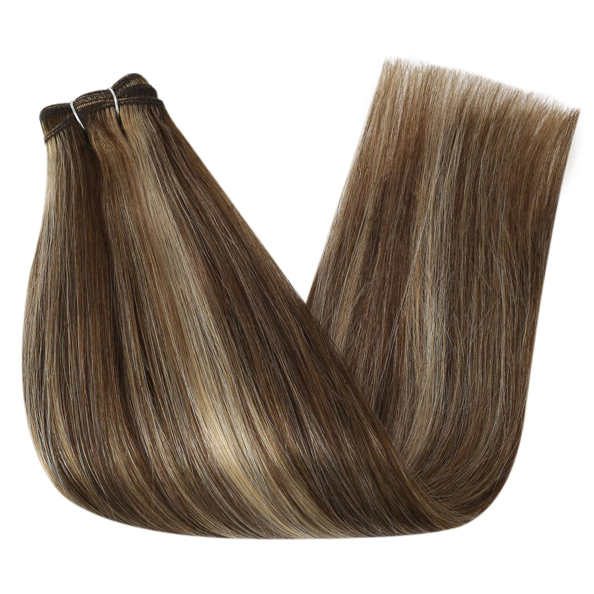 Vue arrière des extensions capillaires Full Shine en cheveux Remy