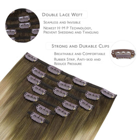 Vue arrière des extensions capillaires Wennalife 120g