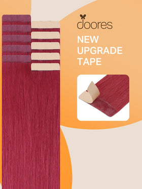 Vue arrière des extensions de cheveux DOORES tape in