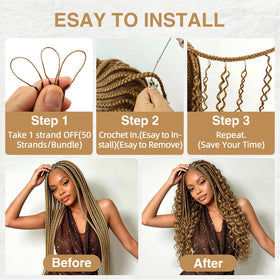 Vue arrière des extensions de cheveux DRESSMAKER 18 pouces