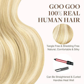 Vue arrière des extensions de cheveux GOO GOO