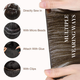 Vue arrière des extensions de cheveux GOO GOO Genius Weft