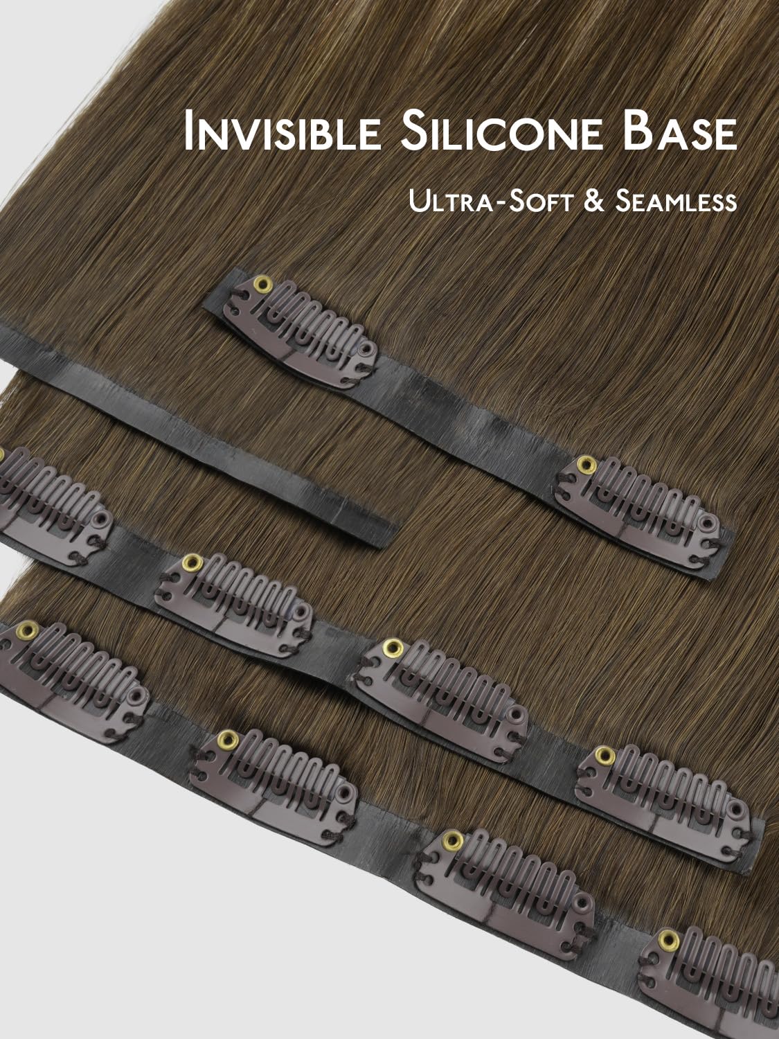 Vue arrière des extensions de cheveux Wennalife 16 pouces