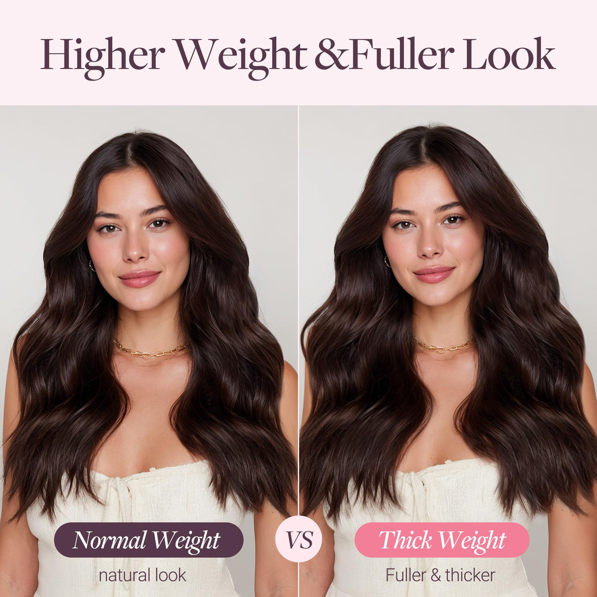 Vue arrière des extensions GOO GOO sur un mannequin