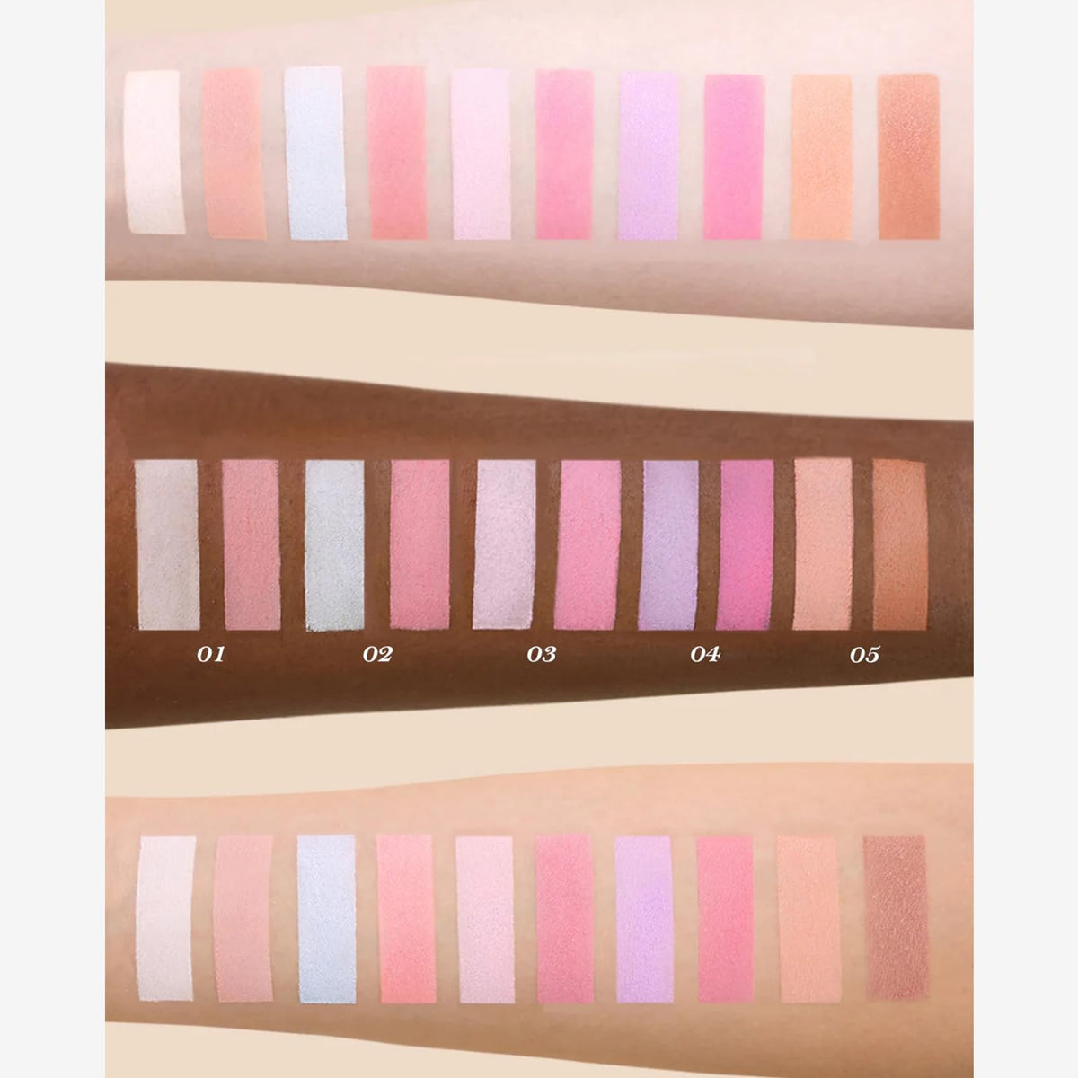 Vue arrière du duo de poudres blush Flower Knows avec détails de l'emballage