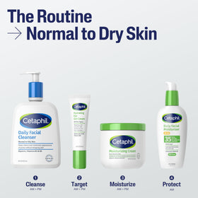 Vue arrière du flacon Cetaphil Nettoyant Visage