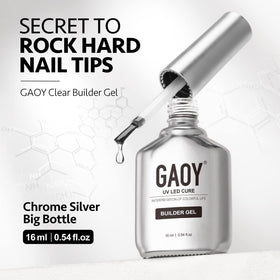 Vue arrière du flacon de gel builder GAOY