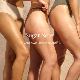 Vue arrière du flacon de gel douche RAW SUGAR