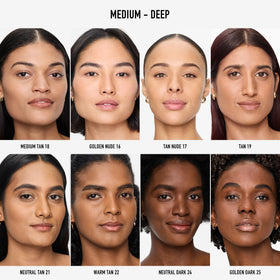 Vue arrière du fond de teint minéral poudré mat bareMinerals 100g