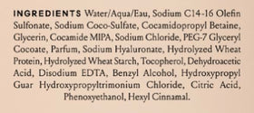 Vue arrière du gel douche hydratant Billie Bounce Coco Villa