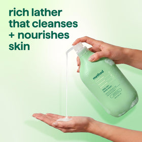 Vue arrière du gel douche Method Daily Zen avec étiquette