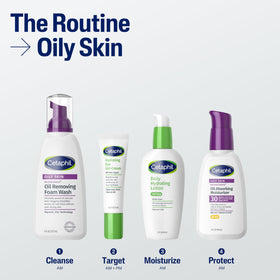 Vue arrière du gel nettoyant moussant Cetaphil Pro