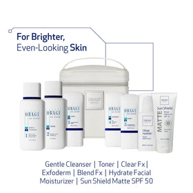 Vue arrière du kit Obagi Medical NuDerm Fx avec emballage