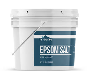 Vue arrière du pot de sel d'Epsom Earthborn Elements 3919g