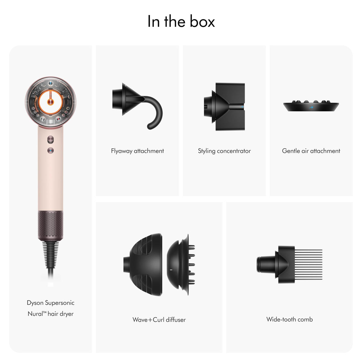 Vue arrière du sèche-cheveux Dyson Supersonic Nural