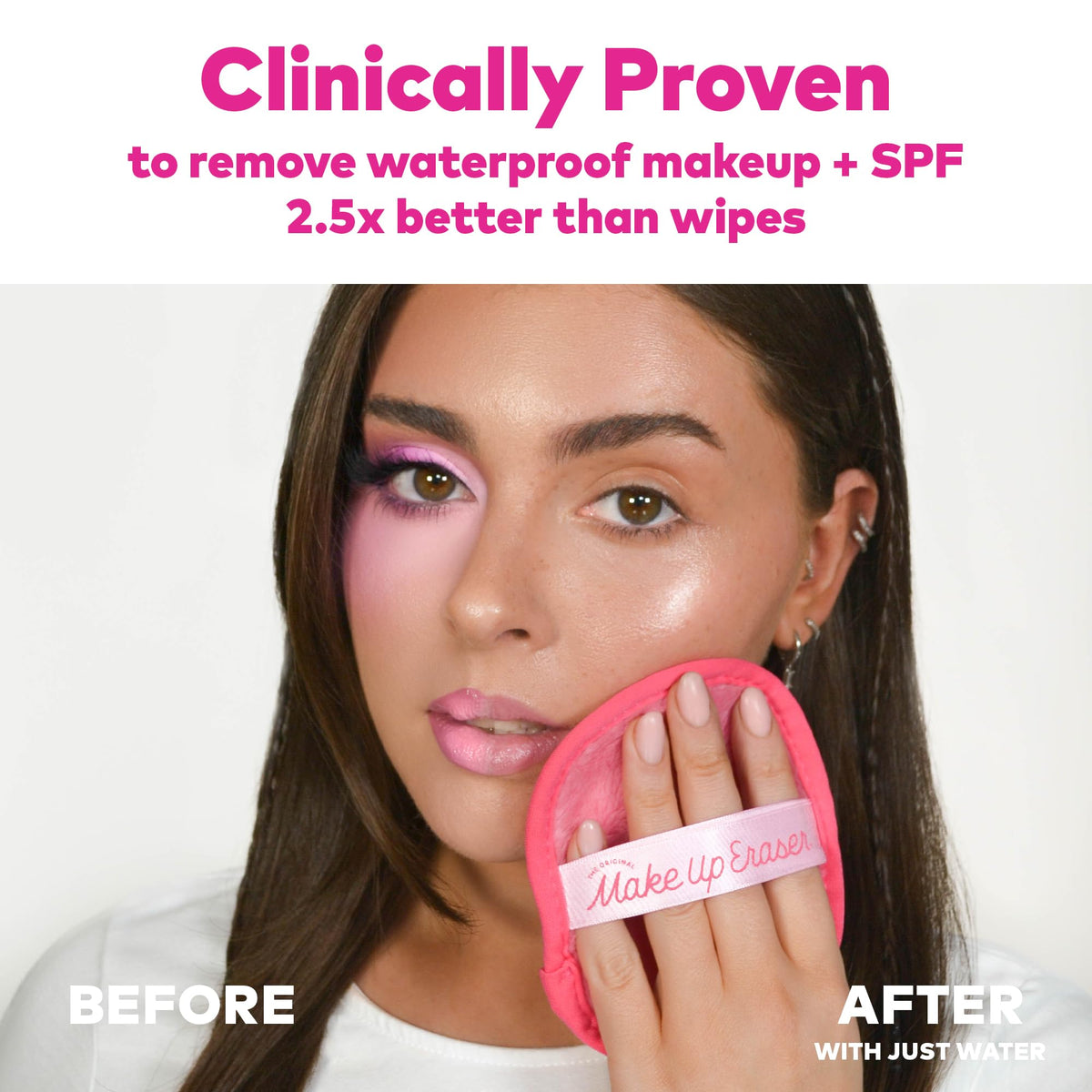 Vue arrière du Set MakeUp Eraser avec étiquettes