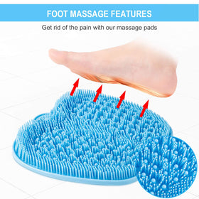 Vue arrière du tapis de douche BESKAR avec ventouses