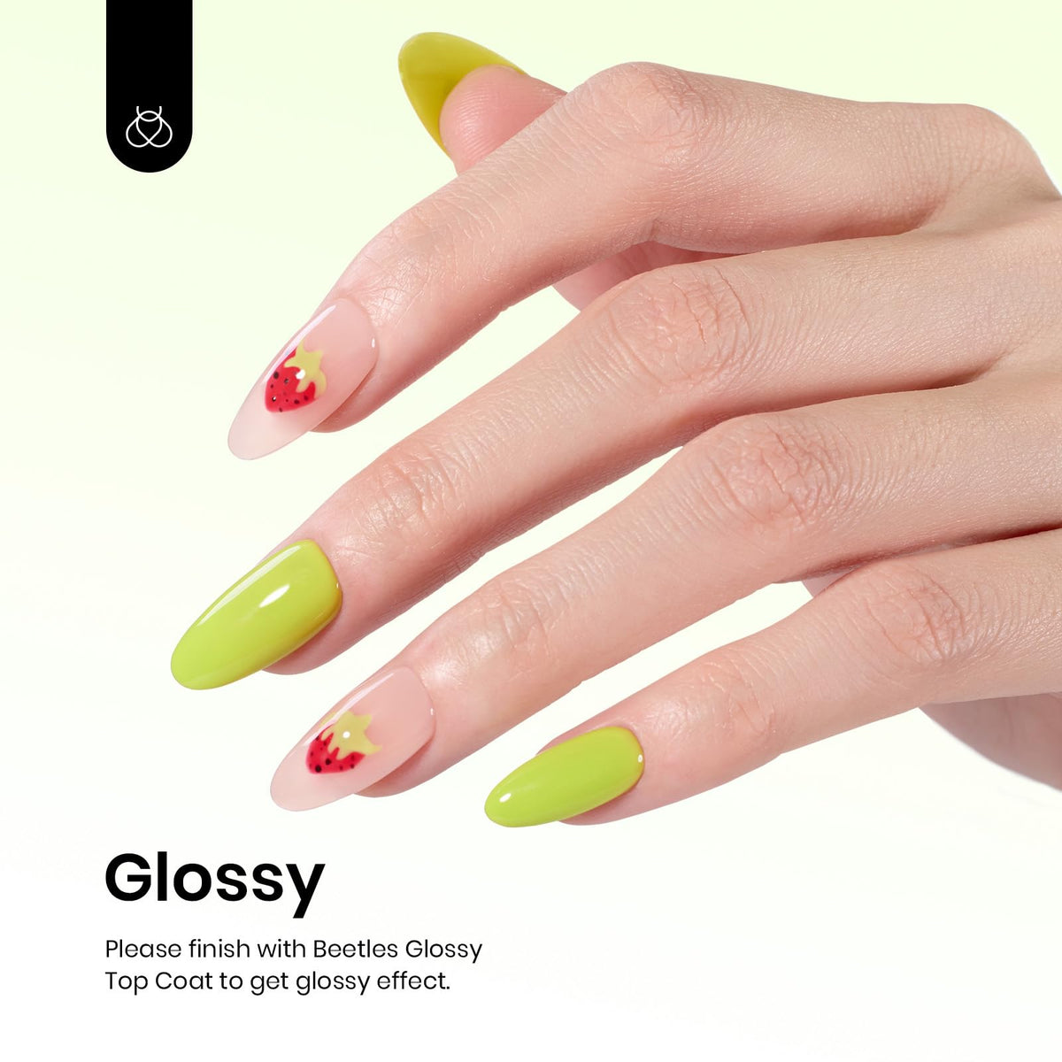 Vue arrière du vernis à ongles gel Beetles 15ML