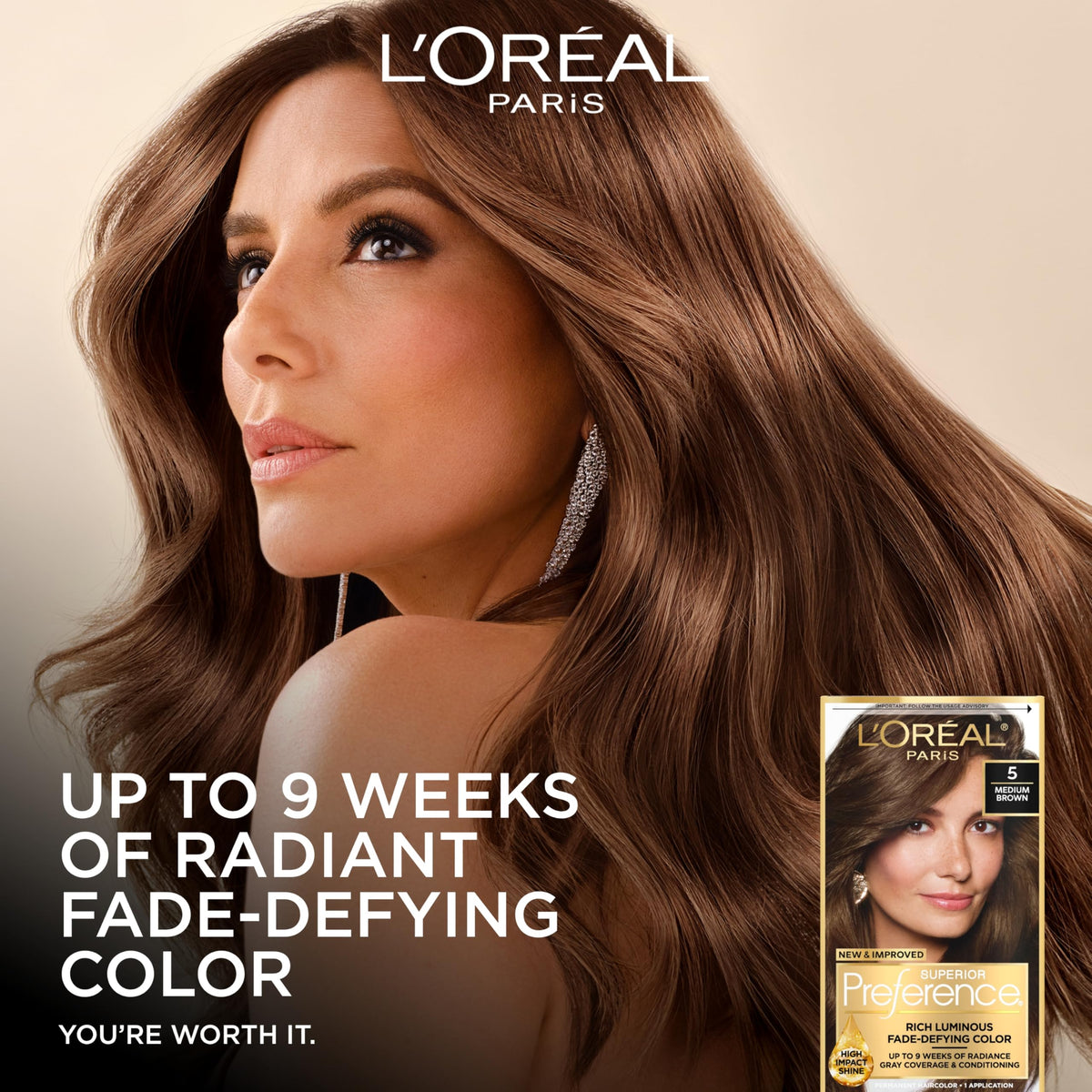 Vue avant du gel colorant L'Oreal Paris