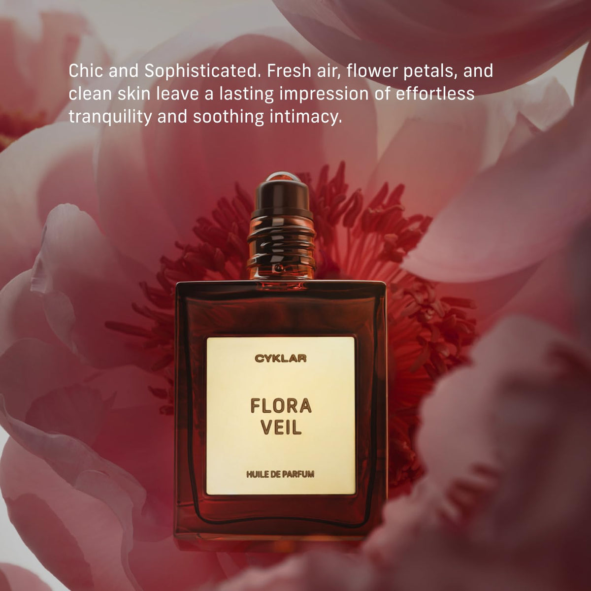 Vue d'ensemble de l'huile parfumée CYKLAR avec notes florales