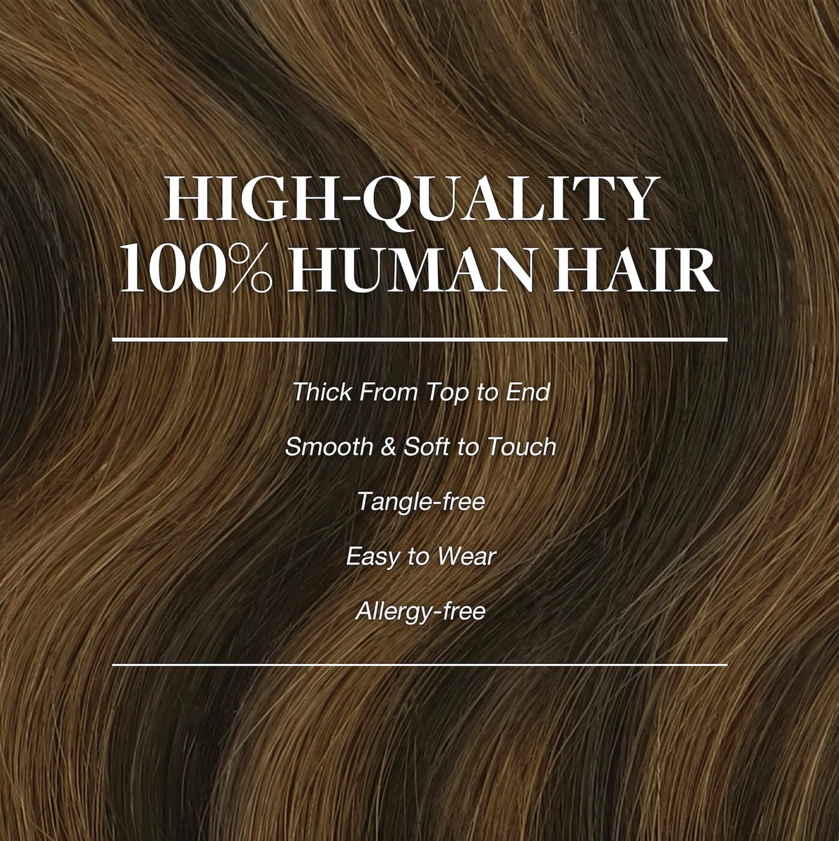 Vue d'ensemble des extensions de cheveux GOO GOO en paquet