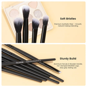 Vue d'ensemble des pinceaux de maquillage MAANGE