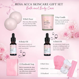 Vue d'ensemble du coffret cadeau RA ROSA ACCA