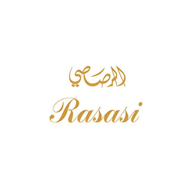 Vue d'ensemble du coffret RASASI Hawas Fire avec ses trois produits.